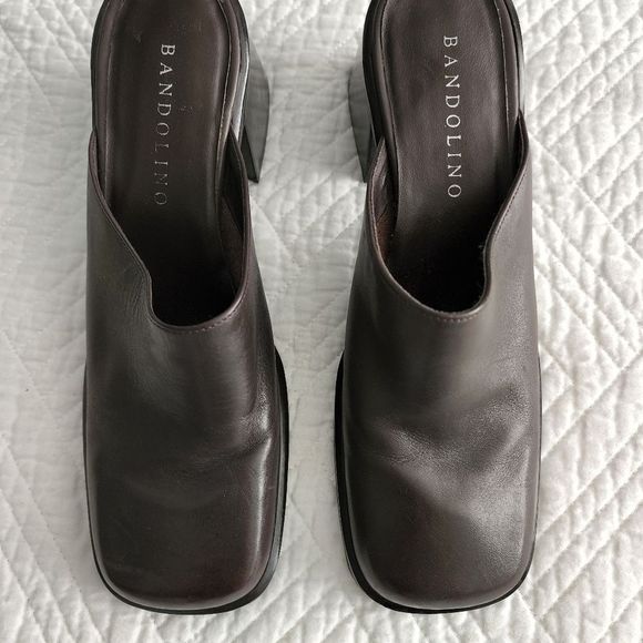 Bandolino 90s y2k leather vintage mules - Picture 7 of 10